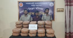 পিকআপের গোপন কক্ষে মিলল ৯০ কেজি গাঁজা, আটক যুবক