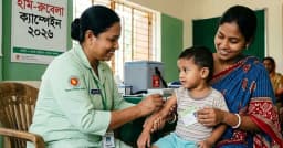 দেশজুড়ে  হাম-রুবেলা টিকাদান কর্মসূচি শুরু করেছে সরকার