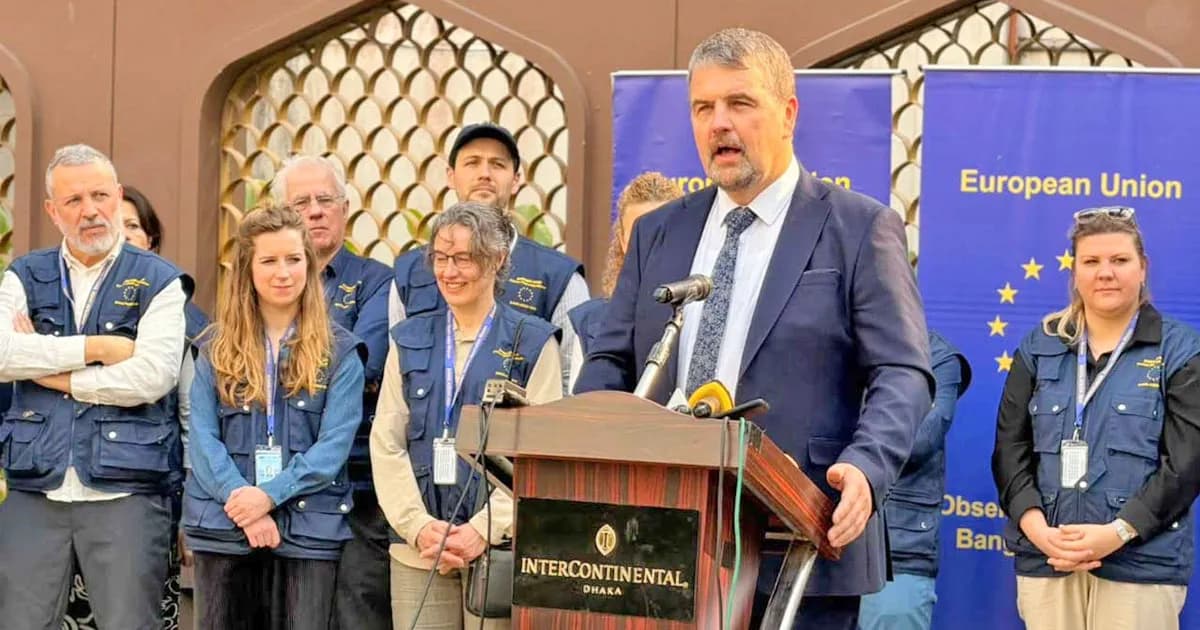 অংশগ্রহণমূলক নির্বাচনের প্রত্যাশা ইইউর পর্যবেক্ষক প্রধানের