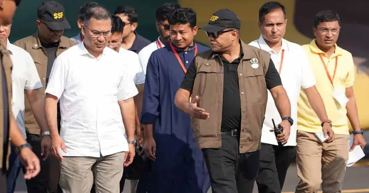 রংপুর সফর শেষে রাজশাহীতে পৌঁছেছেন প্রধানমন্ত্রী তারেক রহমান