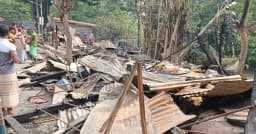 পিরোজপুরে ভয়াবহ অগ্নিকাণ্ড, শারিকতলা বাজারে ১৪টি দোকান ভস্মীভূত
