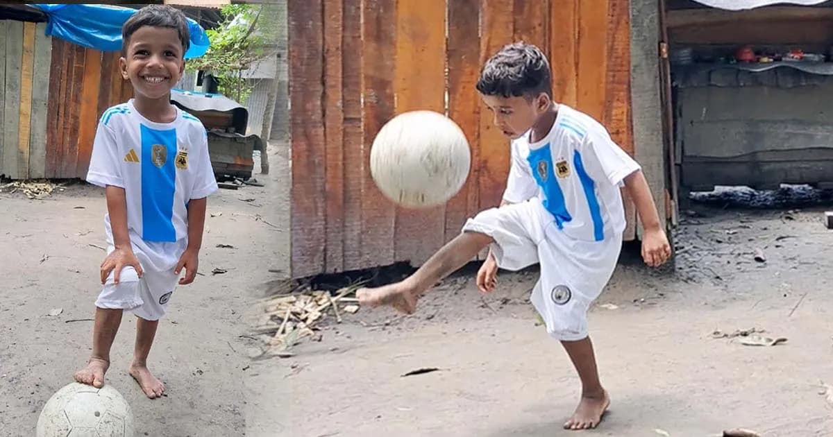 বিকেএসপির স্কলারশিপ পাচ্ছে খুদে ফুটবলার সোহান