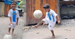 বিকেএসপির স্কলারশিপ পাচ্ছে খুদে ফুটবলার সোহান