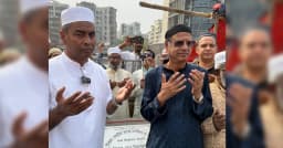 উত্তরা কেন্দ্রীয় জামে মসজিদের নির্মাণ কাজ উদ্বোধন করলেন রাজউক চেয়ারম্যান