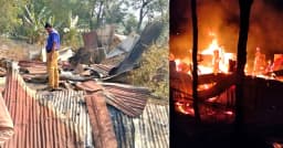 হাতিয়ায় ছাত্রদল নেতার বাড়িতে মধ্যরাতে অগ্নিসংযোগ