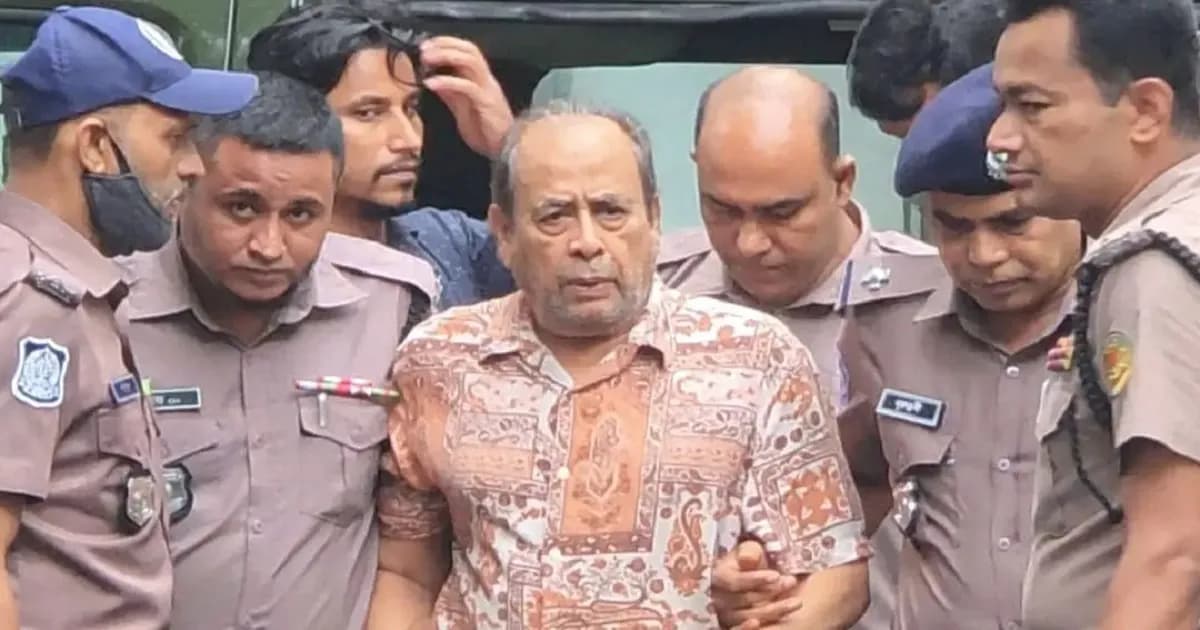 মানবতাবিরোধী অপরাধের অভিযোগে ট্রাইব্যুনালে হাজির মোজাফফর