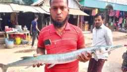 পুকুরে ধরা পড়ল ৮ কেজির কাকিলা মাছ