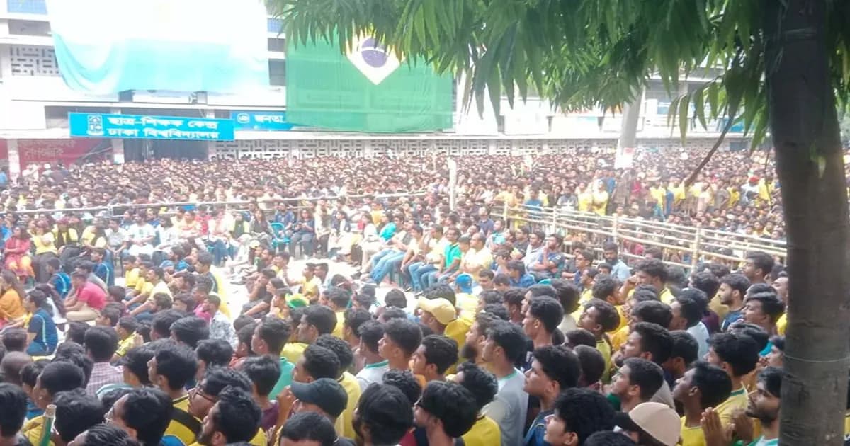 হাইতি-ব্রাজিল লড়াই, টিএসসি পরিণত হলো ব্রাজিলিয়ান উৎসবে
