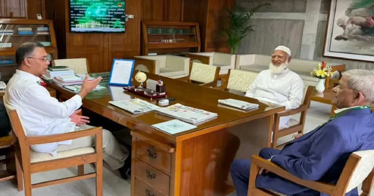 প্রধানমন্ত্রীর সঙ্গে বিরোধীদলীয় নেতার বৈঠক