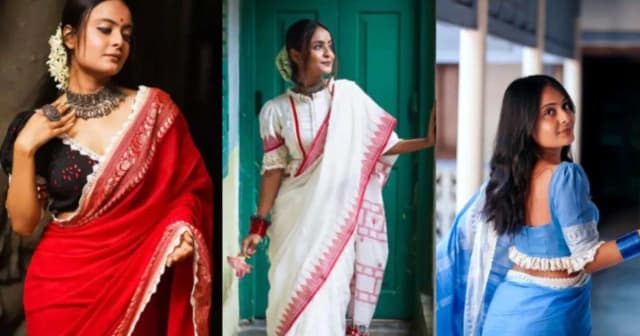 এবারের দূর্গাপূজা ফ্যাশনে নতুন ব্লাউজ ট্রেন্ড