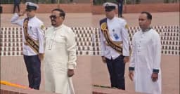 স্মৃতিসৌধে বীর শহীদদের প্রতি স্পিকার ও ডেপুটি স্পিকারের শ্রদ্ধা