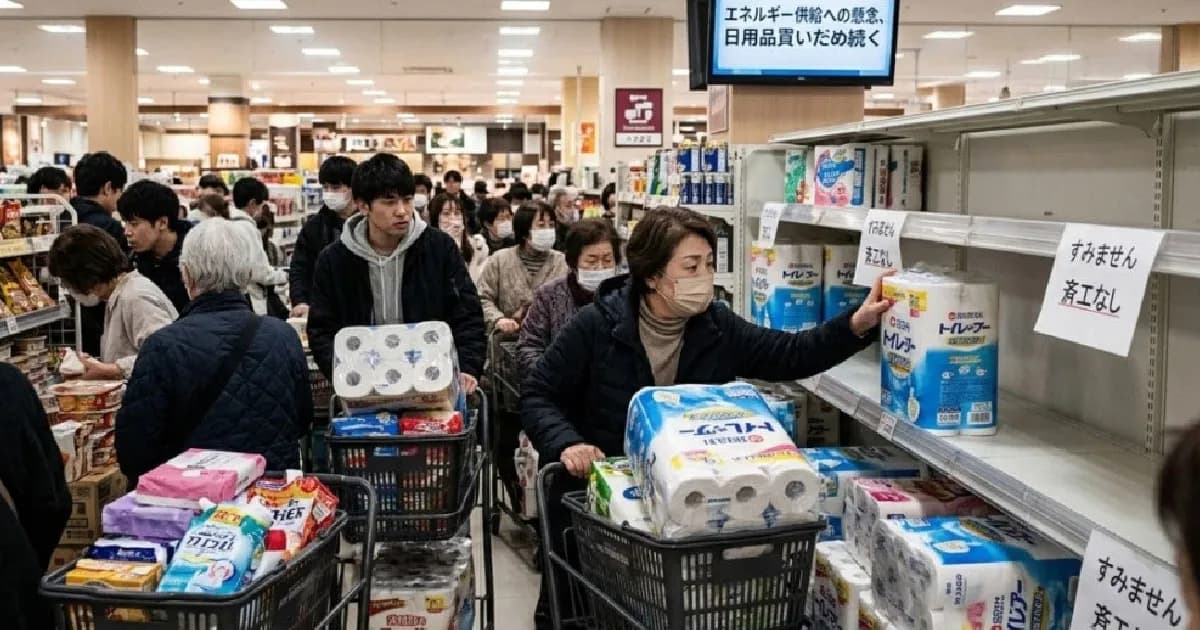 মধ্যপ্রাচ্যে উত্তেজনার মধ্যে জাপানে টয়লেট পেপার কেনার ধুম