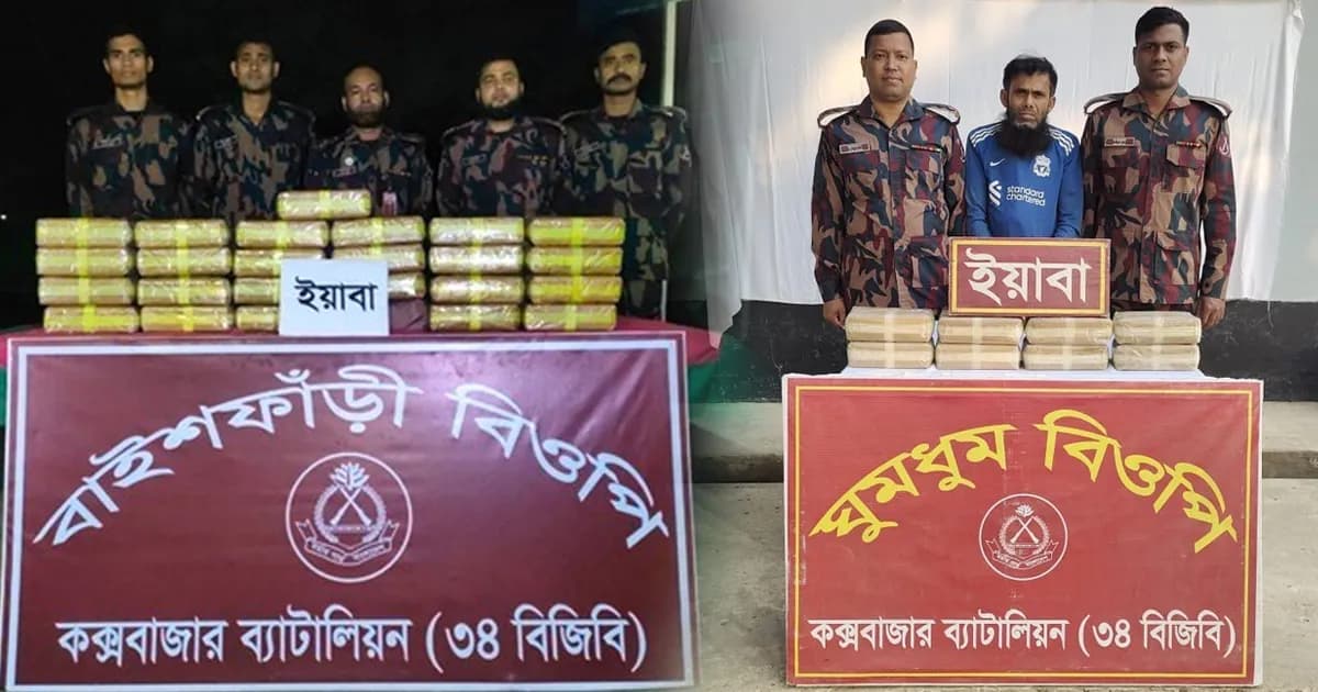 সীমান্তে পৃথক অভিযানে সোয়া তিন লাখের বেশী ইয়াবাসহ এক রোহিঙ্গা আটক
