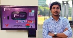 তিতুমীর কলেজে ন্যাপকিন ভেন্ডিং মেশিন  স্থাপন করলেন ছাত্রদল নেতা সূর্য