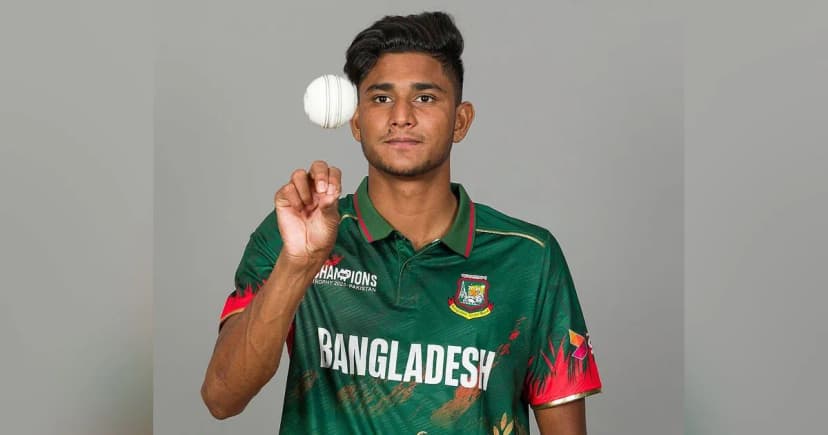 আইসিসির মাসসেরা হলেন বাংলাদেশের তরুণ পেসার নাহিদ রানা