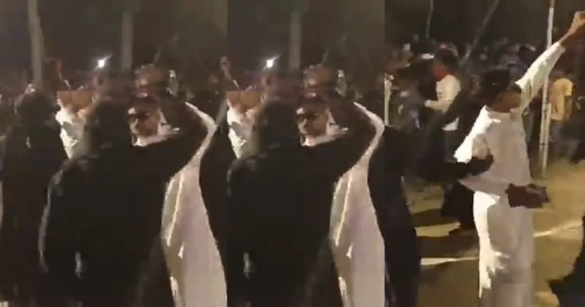 রাতের ফুটবল টুর্নামেন্টে বোরকা–জুব্বা পরা নাচের ভিডিও ভাইরাল