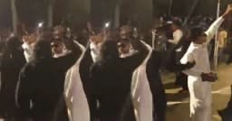 রাতের ফুটবল টুর্নামেন্টে বোরকা–জুব্বা পরা নাচের ভিডিও ভাইরাল