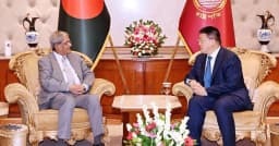রাষ্ট্রপতির সঙ্গে চীনের রাষ্ট্রদূতের সাক্ষাৎ, সফরের আমন্ত্রণ