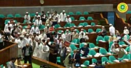 রাষ্ট্রপতির ভাষণে বিরোধী দলগুলোর সংসদ সদস্যদের ওয়াক আউট