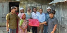 জনবাণীতে সংবাদ প্রকাশের পর অসহায় বৃদ্ধ দম্পতির পাশে ইউএনও