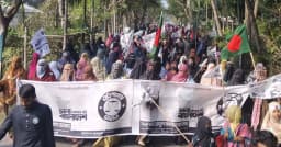 বাগাতিপাড়ায় জামায়াত মহিলা বিভাগের মিছিল ও পথসভা