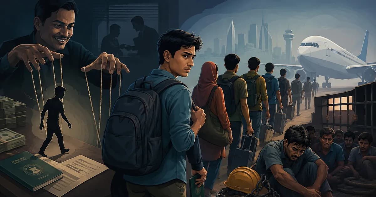 স্বপ্নের কাজে মানব পাচারের নির্মম ফাঁদে হাজারো বাংলাদেশি