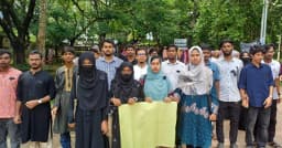 অপ্রতিম হত্যার বিচারসহ ৪ দফা দাবিতে কুবিতে মৌন মিছিল