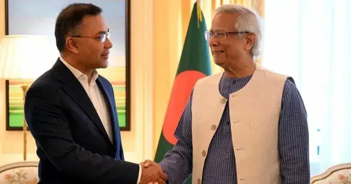 তারেক রহমানকে প্রধান উপদেষ্টার শুভেচ্ছা