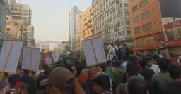 সড়ক ছাড়লেন জুলাই ঐক্যের কর্মীরা, যান চলাচল স্বাভাবিক