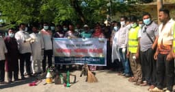 কুড়িগ্রাম সদর হাসপাতালে এনসিপির পরিচ্ছন্নতা অভিযান
