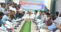 বাঘায় দুর্গাপূজার প্রস্তুতি সভা, মাদকমুক্ত উৎসবের আহ্বান