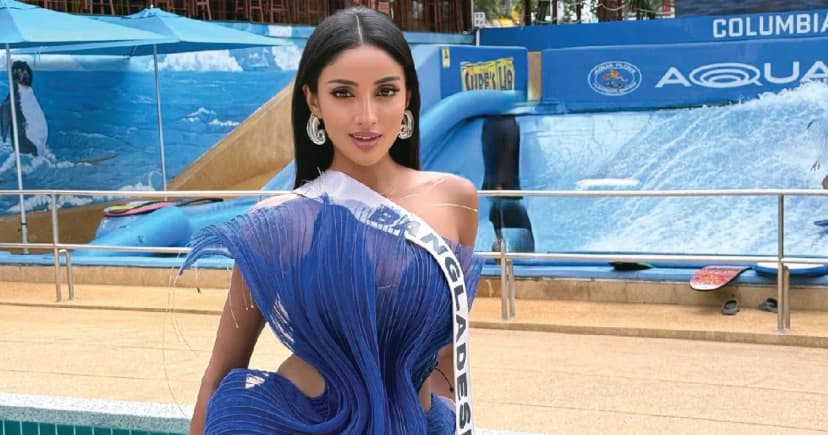 মিস ইউনিভার্সের মঞ্চে মিথিলা