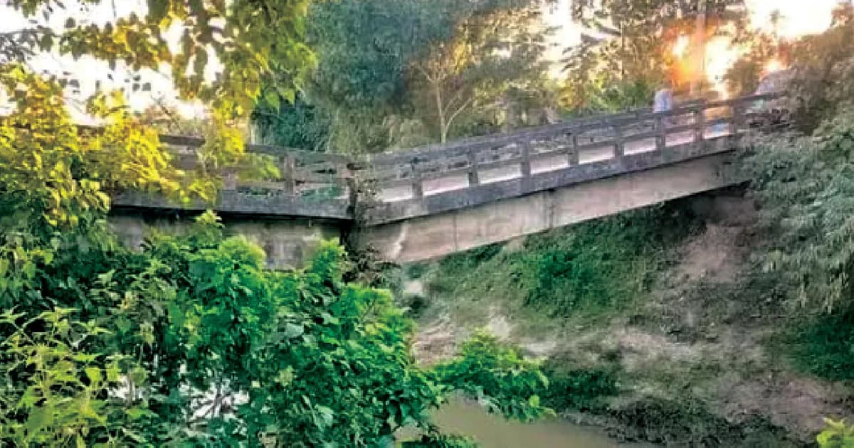 মৌলভীবাজারের কুলাউড়ায় সেতুর বেহাল দশা