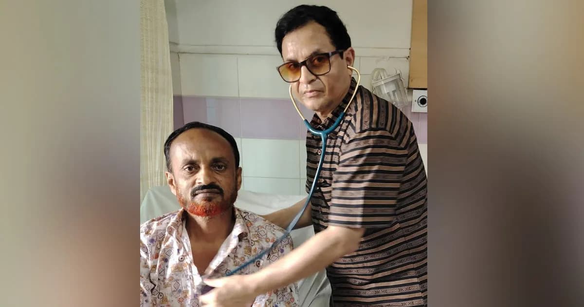 রোগীদের মানসিক সাহস যোগান হৃদরোগ বিশেষজ্ঞ ডাঃ গোবিন্দ কান্তি পাল