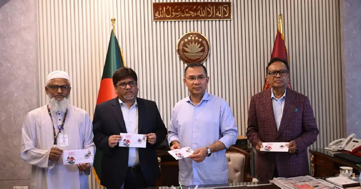 স্বাধীনতা দিবসের স্মারক ডাকটিকিট উন্মোচন করলেন প্রধানমন্ত্রী