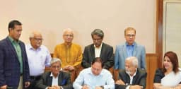 জুলাই সনদে স্বাক্ষর করল গণফোরাম