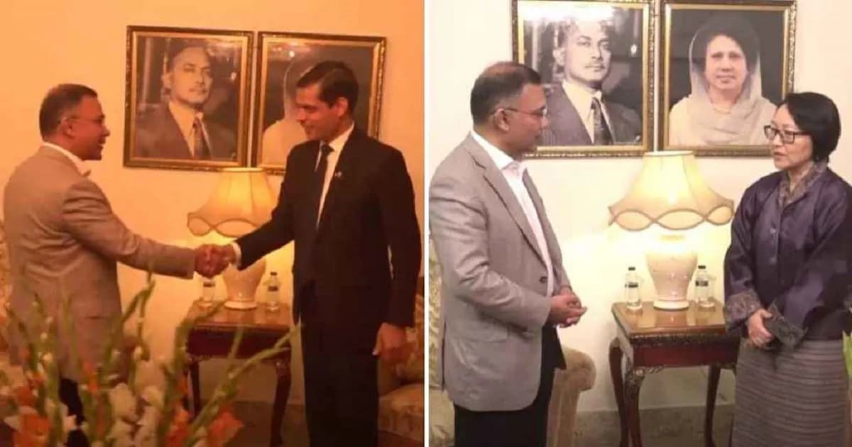 তারেক রহমানের সঙ্গে নেপাল ও ভুটানের রাষ্ট্রদূতদের বৈঠক