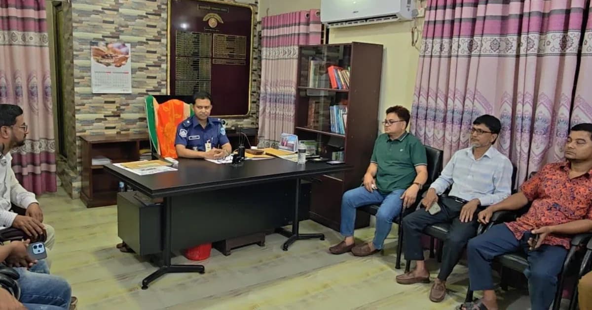 ব্রাহ্মণপাড়ায় নবাগত ওসির সঙ্গে সাংবাদিকদের মতবিনিময়