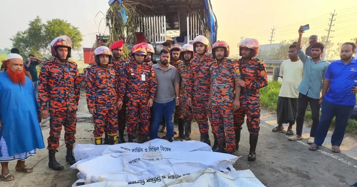 ঢাকা-মাওয়া এক্সপ্রেসওয়েতে নিয়ন্ত্রণ হারিয়ে খাদে বাস, নিহত ৩