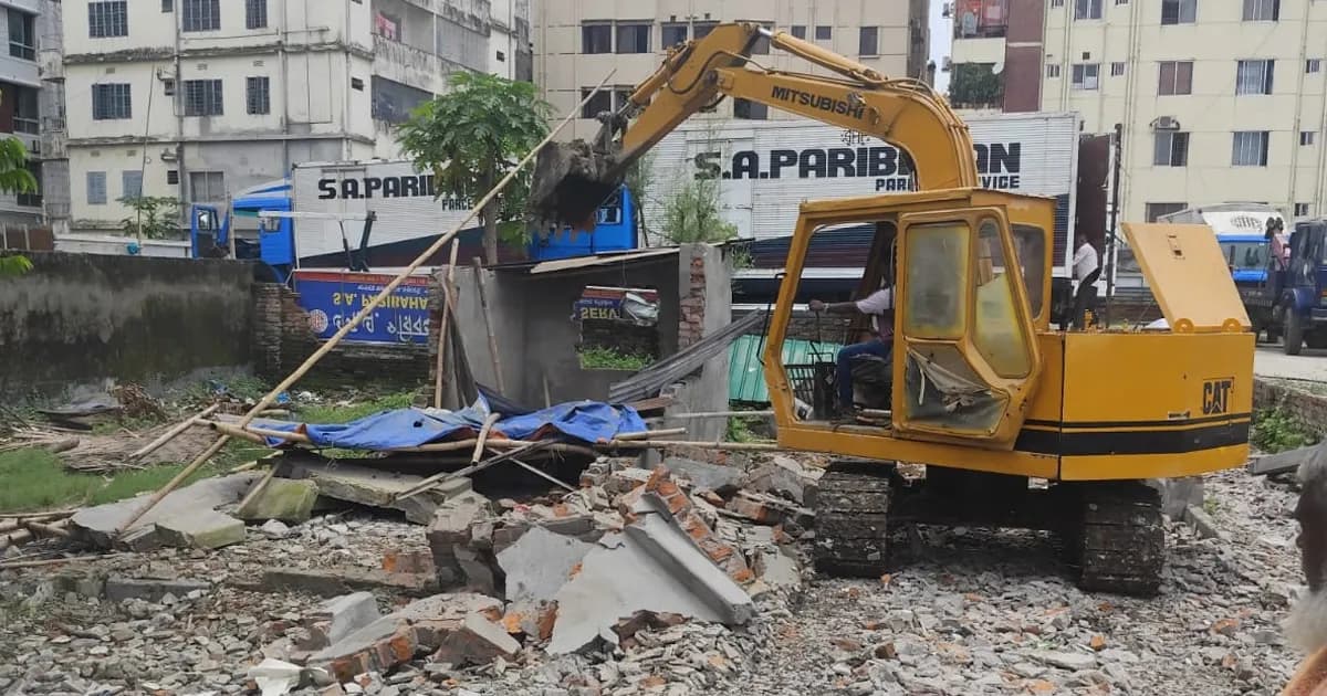 রাজউকের অভিযানে ২০০ কোটি টাকার জমি উদ্ধার