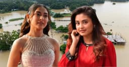 বন্যার্তদের কষ্টে ব্যথিত মেহজাবীন-তটিনীদের মন