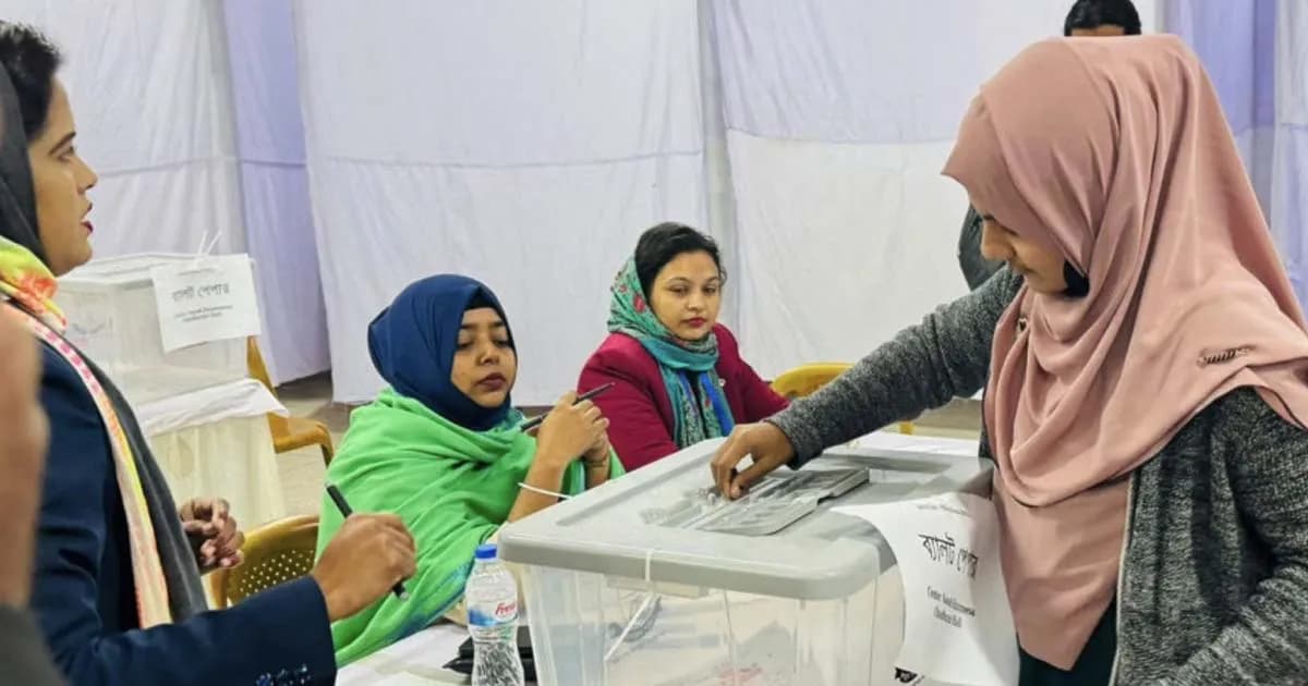 জকসু নির্বাচনে ভোটগ্রহণ চলছে