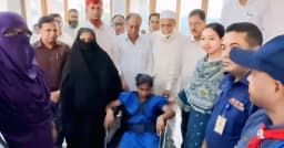 কটিয়াদীতে প্রতিবন্ধী শিশুদের মাঝে সহায়ক উপকরণ বিতরণ