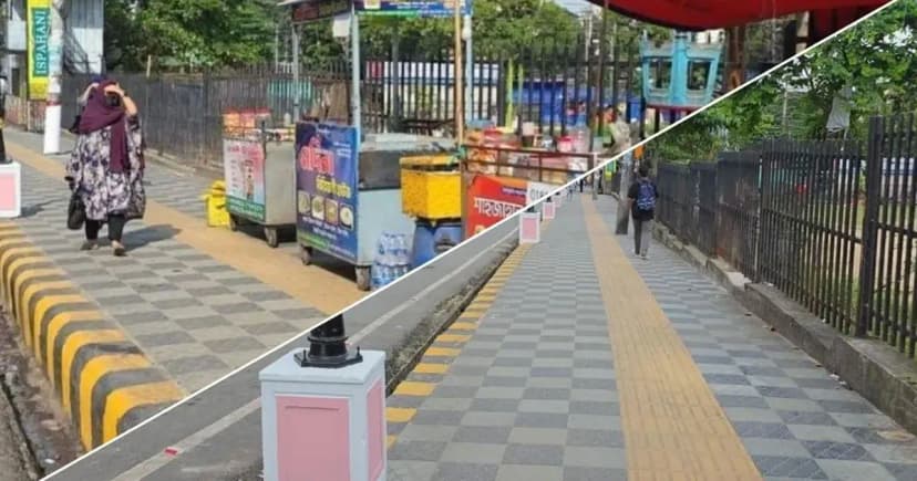 প্রধানমন্ত্রীর সফর শেষ হতেই আবারও হকারদের দখলে ফুটপাত