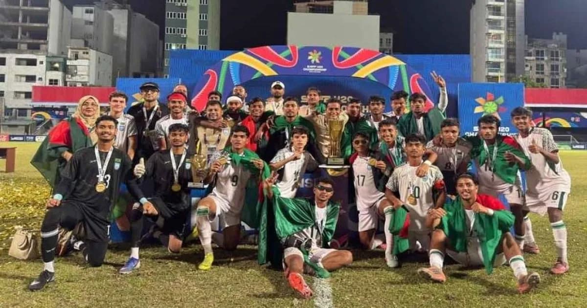 সন্ধ্যায় দেশে ফিরছে সাফ অনূর্ধ্ব-২০ চ্যাম্পিয়ন বাংলাদেশ দল