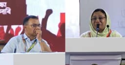 জুলাই শহীদের জননীর বক্তব্যে অশ্রুসিক্ত প্রধানমন্ত্রী
