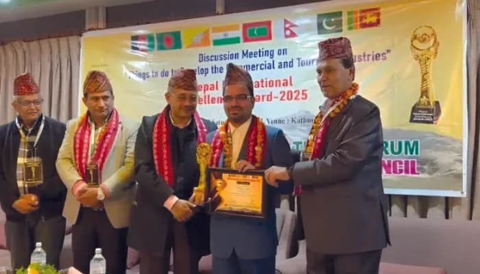 নেপাল ইন্টারন্যাশনাল এক্সিলেন্স অ্যাওয়ার্ড পেলেন রাবির সাবেক শিক্ষার্থী নাসিম রানা