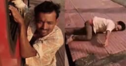 ফোন চুরি করতে গিয়ে চলন্ত ট্রেনের জানালায় ঝুললেন যুবক