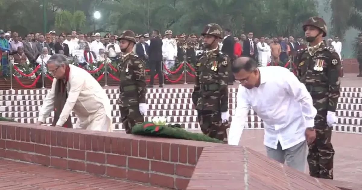 স্বাধীনতা দিবসে জাতীয় স্মৃতিসৌধে রাষ্ট্রপতি ও প্রধানমন্ত্রীর শ্রদ্ধা