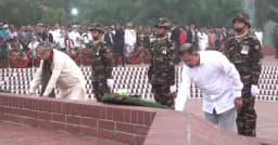 স্বাধীনতা দিবসে জাতীয় স্মৃতিসৌধে রাষ্ট্রপতি ও প্রধানমন্ত্রীর শ্রদ্ধা